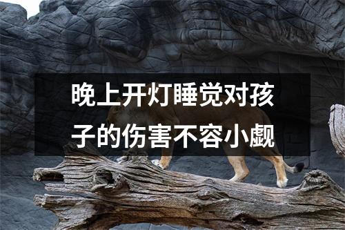 晚上开灯睡觉对孩子的伤害不容小觑
