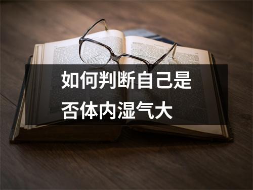 如何判断自己是否体内湿气大