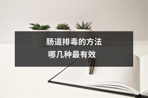 肠道排(dú)的方法 哪几种最有效
