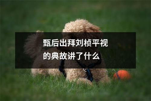 甄后出拜刘桢平视的典故讲了什么